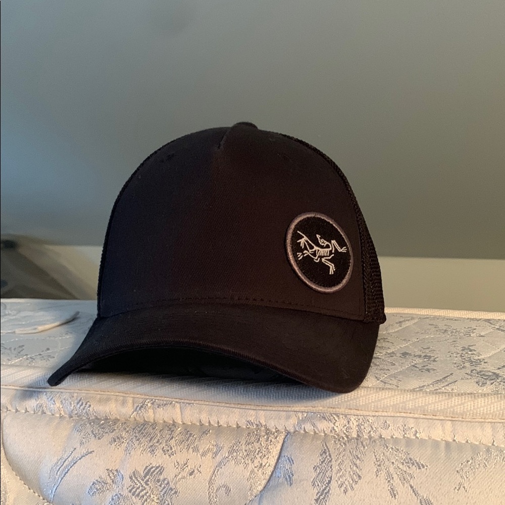 Black Cap with Embroidered Logo